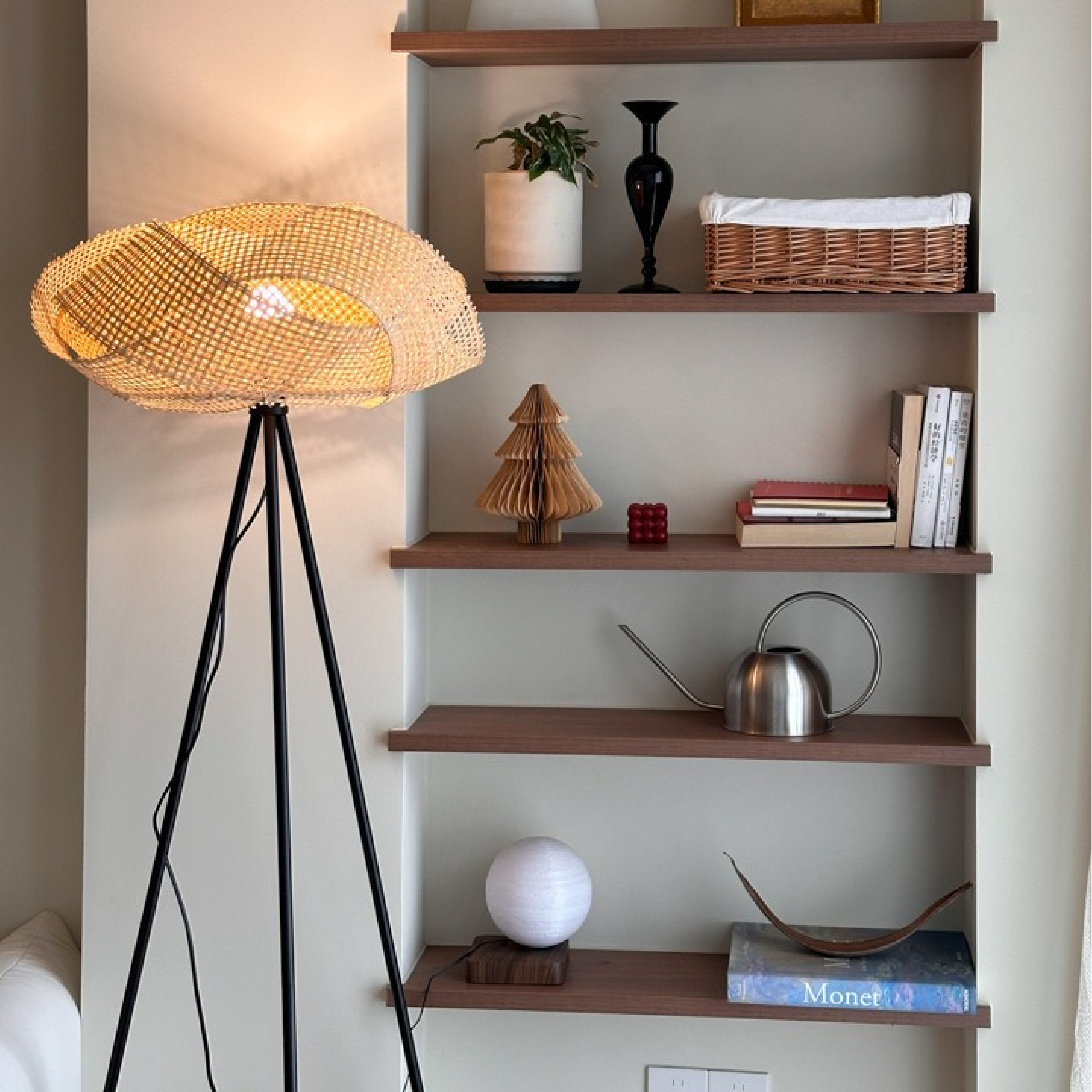 Bambus Stehlampe