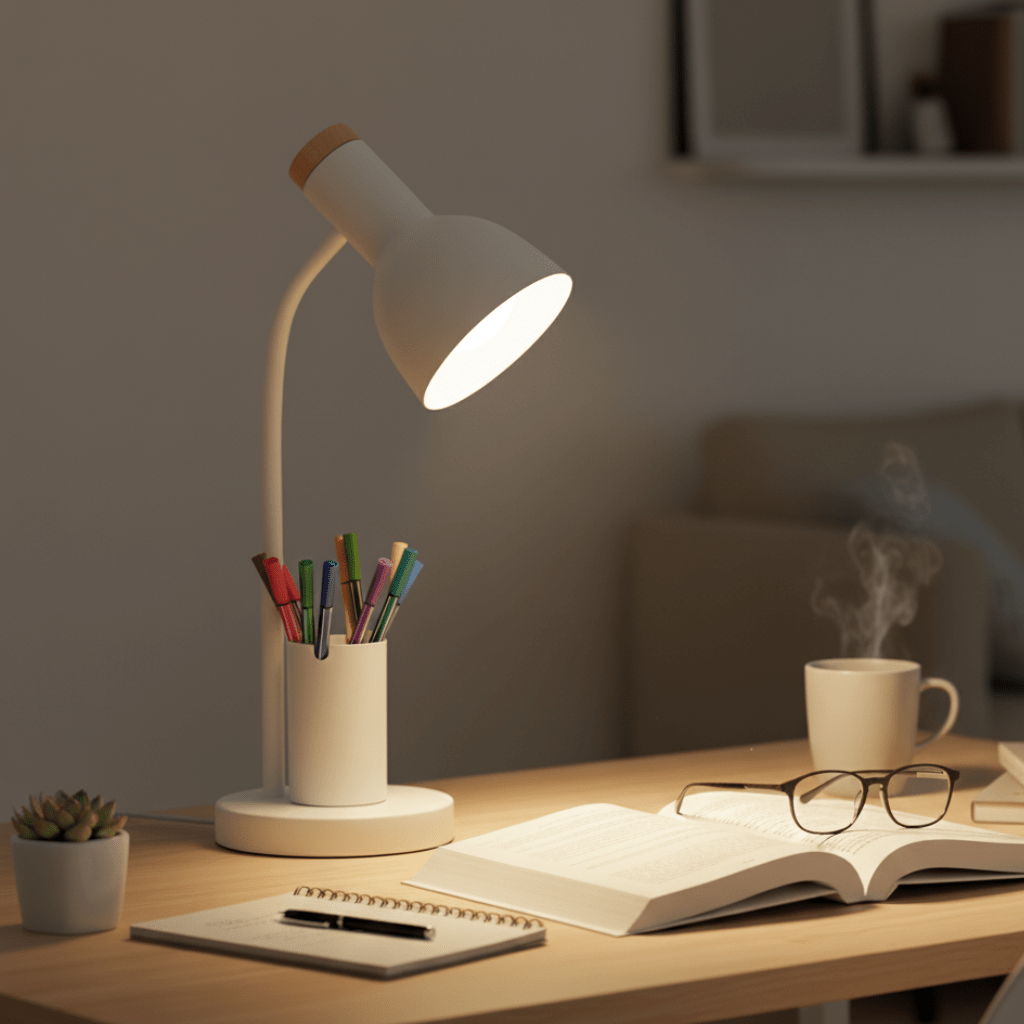 BeamKeeper – LED-Schreibtischlampe mit Stifthalter für Organisation & Stil