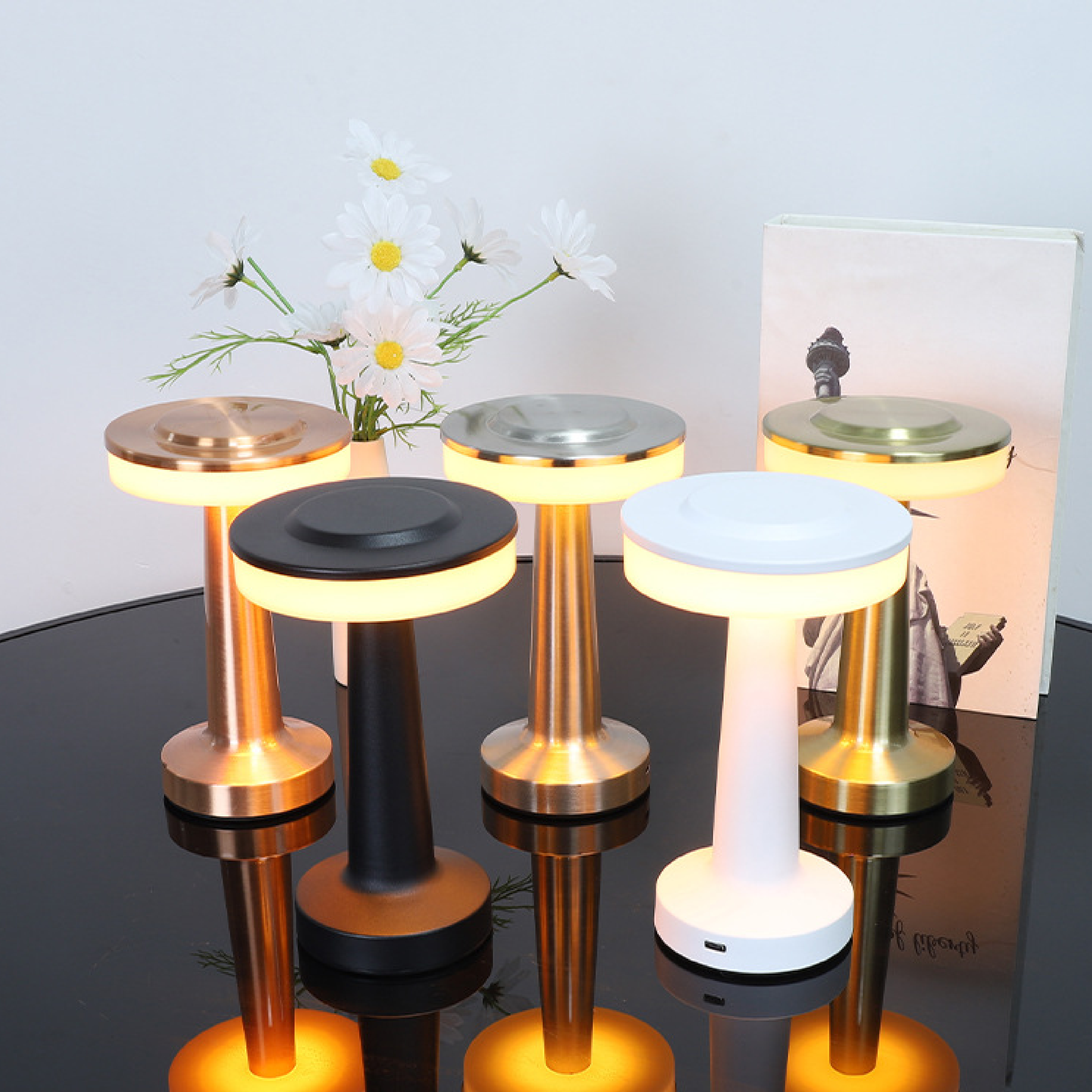Birdona's Metall Tischlampe