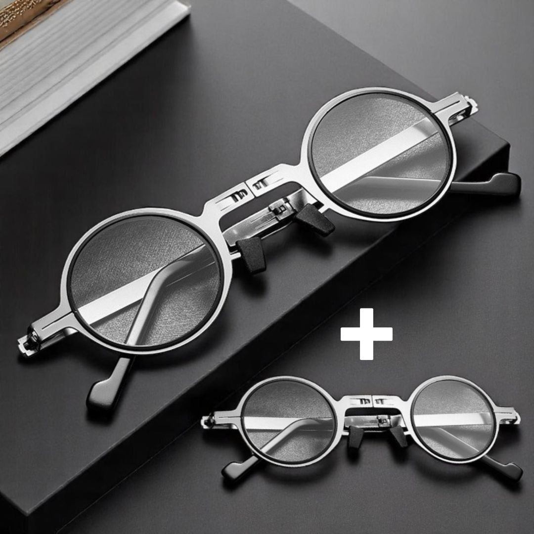 Faltbare Lesebrille mit Blaulichtfilter & Titanrahmen
