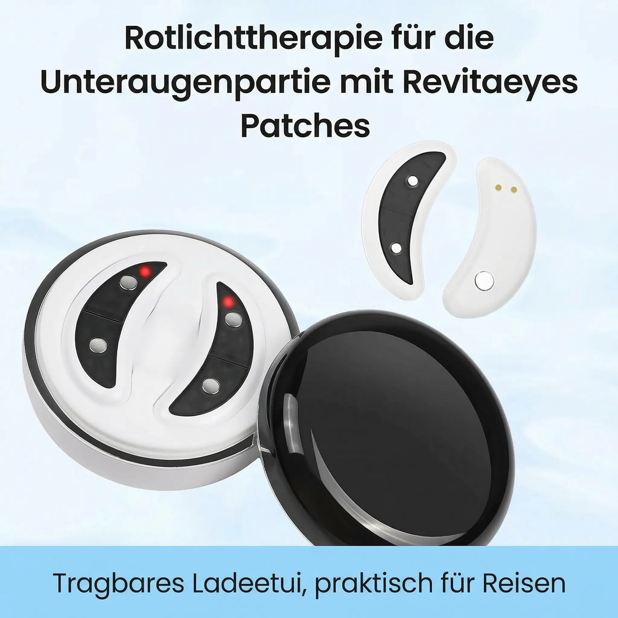 Gerät gegen Augenringe & Schwellungen durch Rotlichttherapie | Augenia