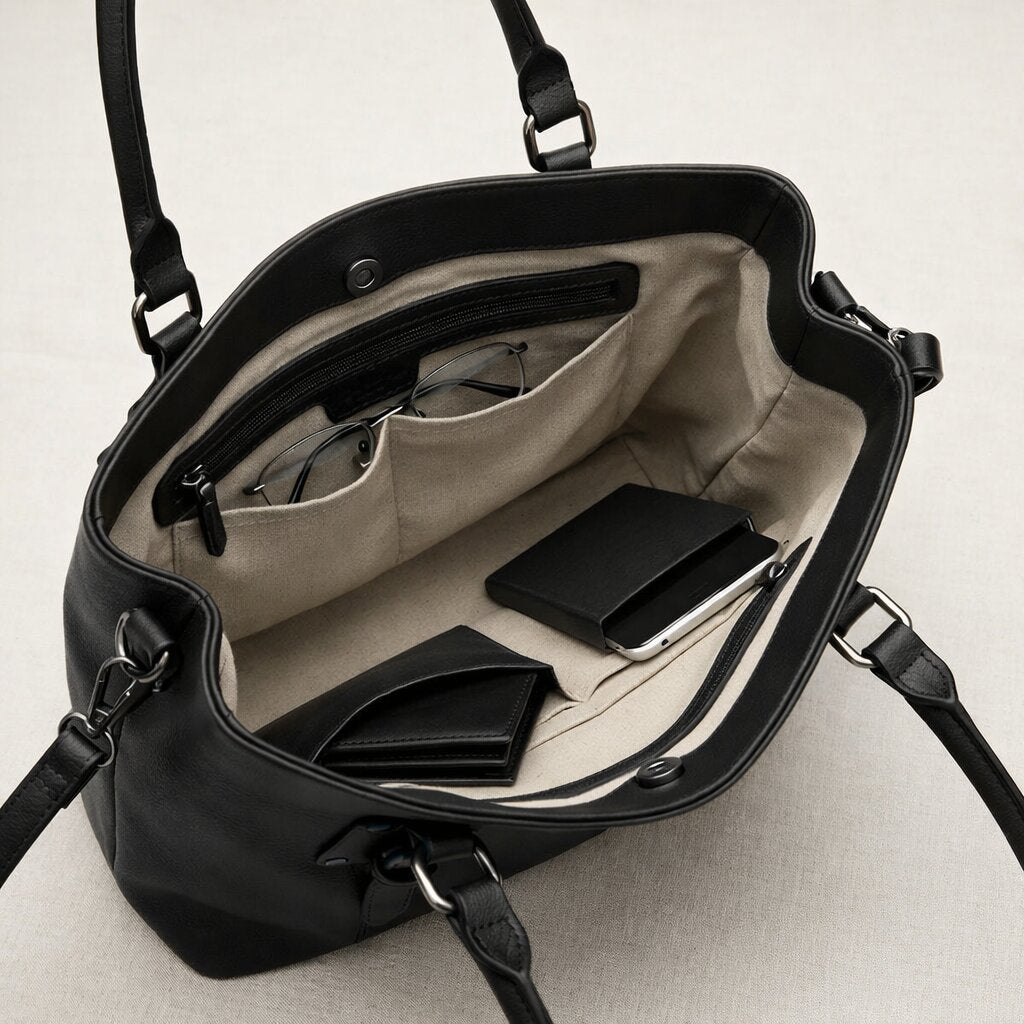 Handtasche für Frauen | Leder Umhängetasche | Schultertasche | Lunava