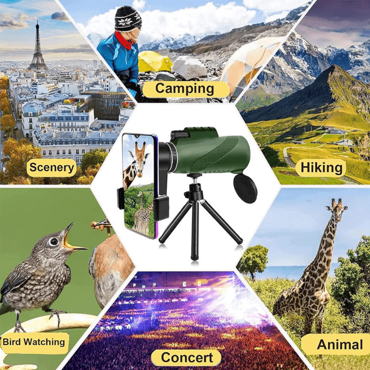 HD Monokular-Teleskop, Hochleistungsfähig, Tierbeobachtung