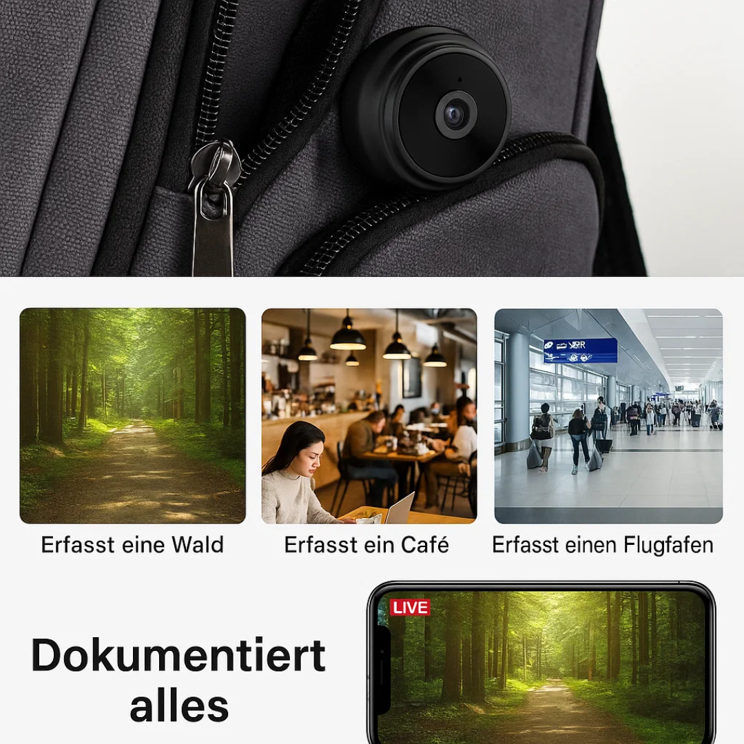 Mini WiFi Kamera 1080P HD Nachtsicht Überwachungskamera