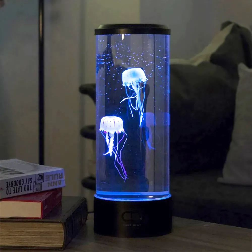 LED Nachttischlampe | Schreibtischlampe mit Quallen-Effekt | Tischlampe | LightWave
