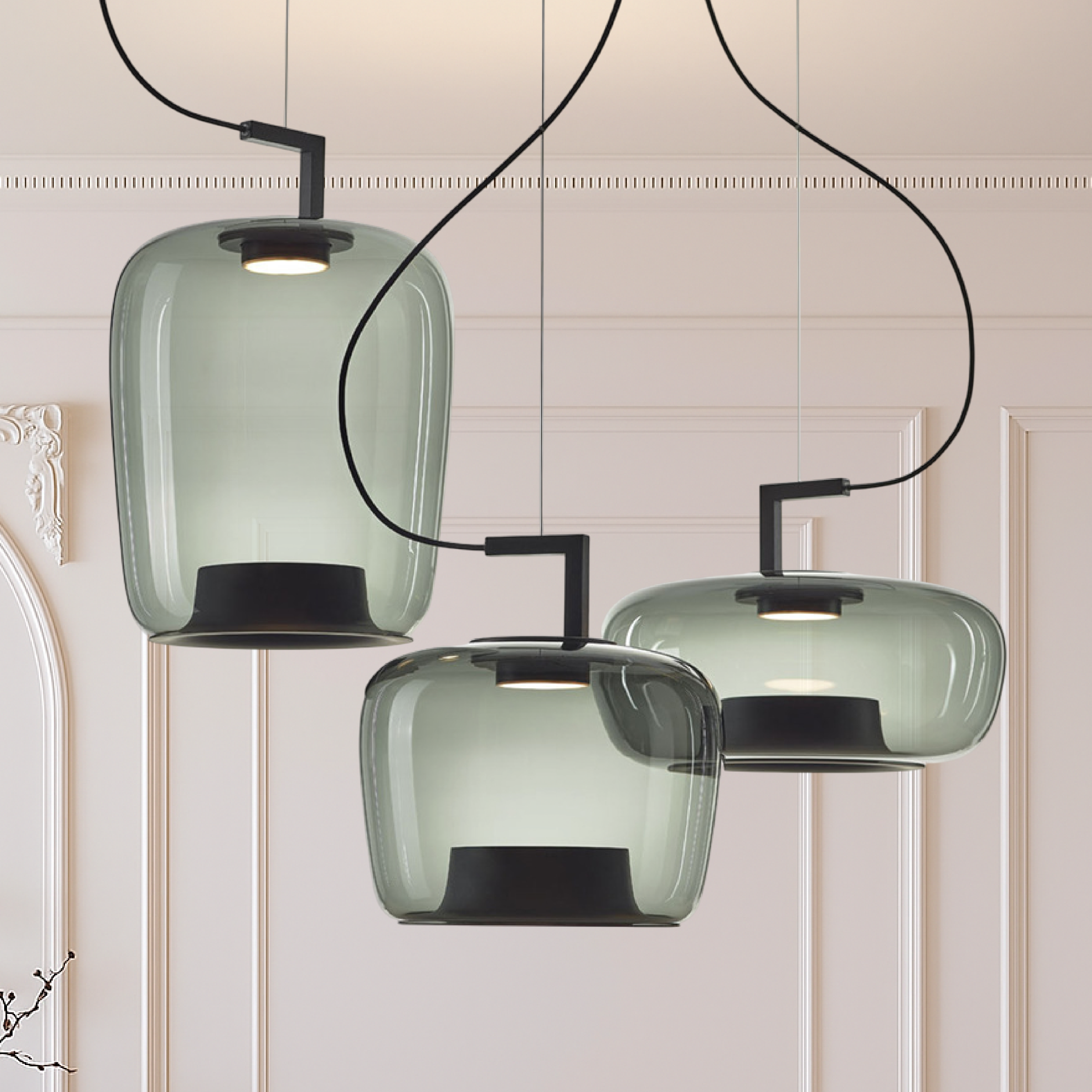 Jaura's Glas Pendelleuchte