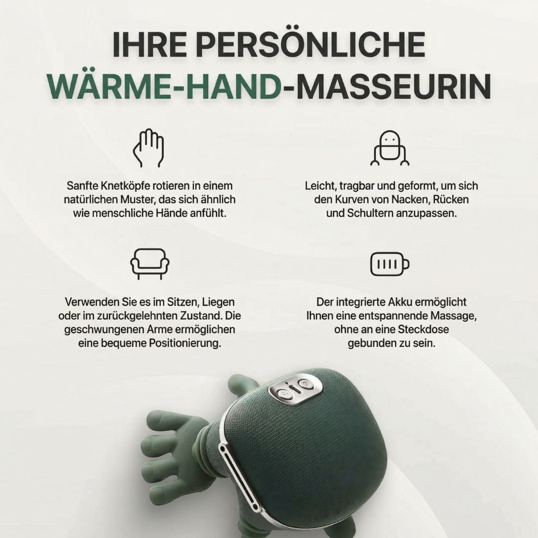 Nacken- & Schulter-Massager | Nackenmassage zu Hause für entspannte Muskeln | Nackenia