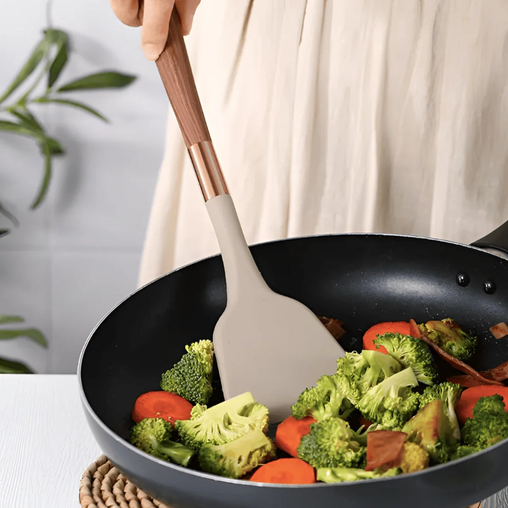 Premium Küchenutensilien Set | Silikon Küchenwerkzeuge Set | Kochutensilien 10 Teile | Culinora