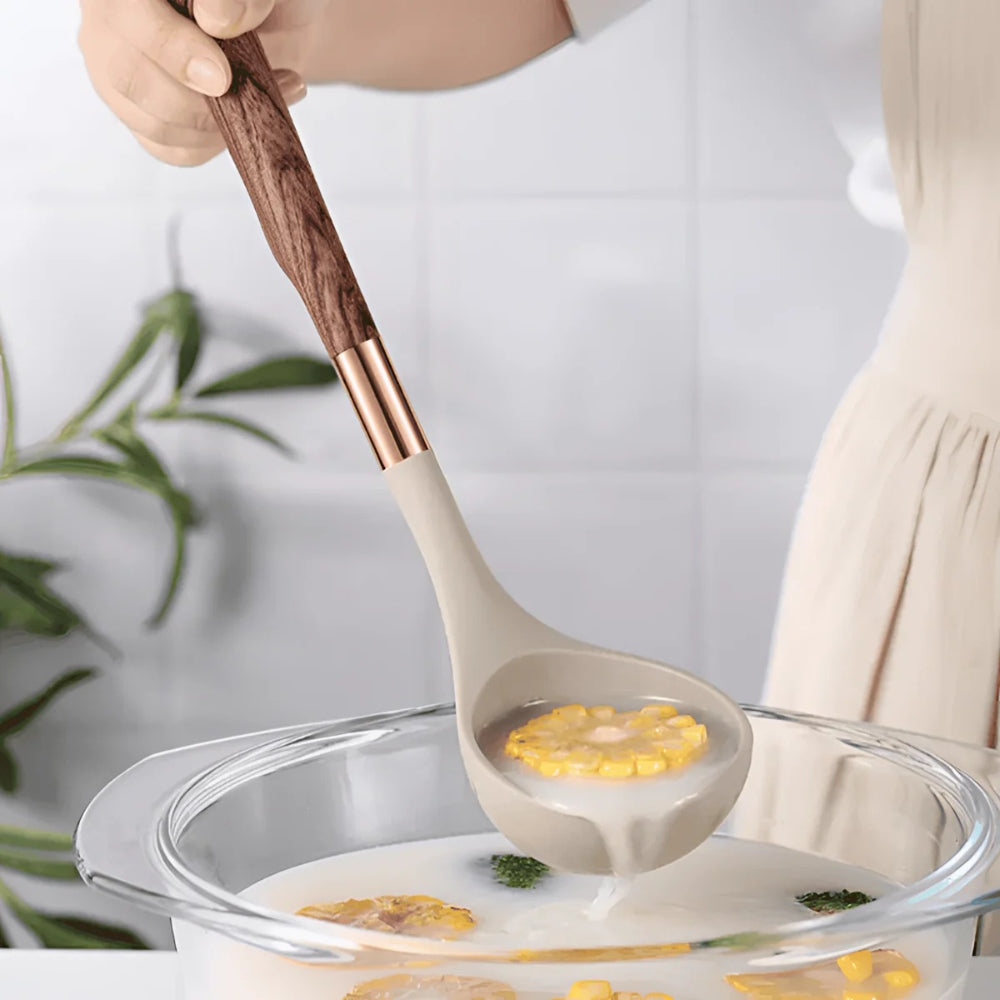 Premium Küchenutensilien Set | Silikon Küchenwerkzeuge Set | Kochutensilien 10 Teile | Culinora