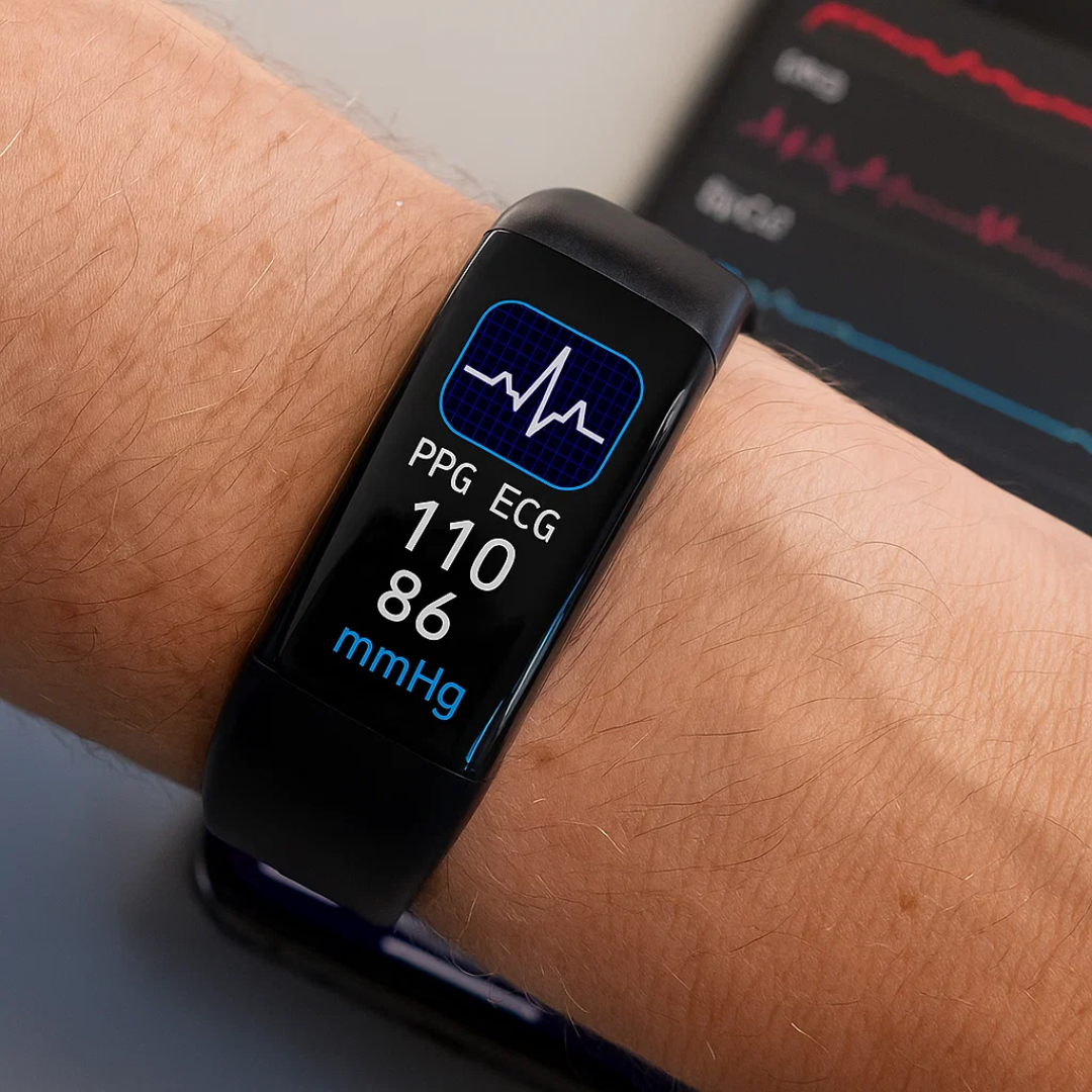 Intelligentes Gesundheitsarmband mit EKG & Schlafanalyse