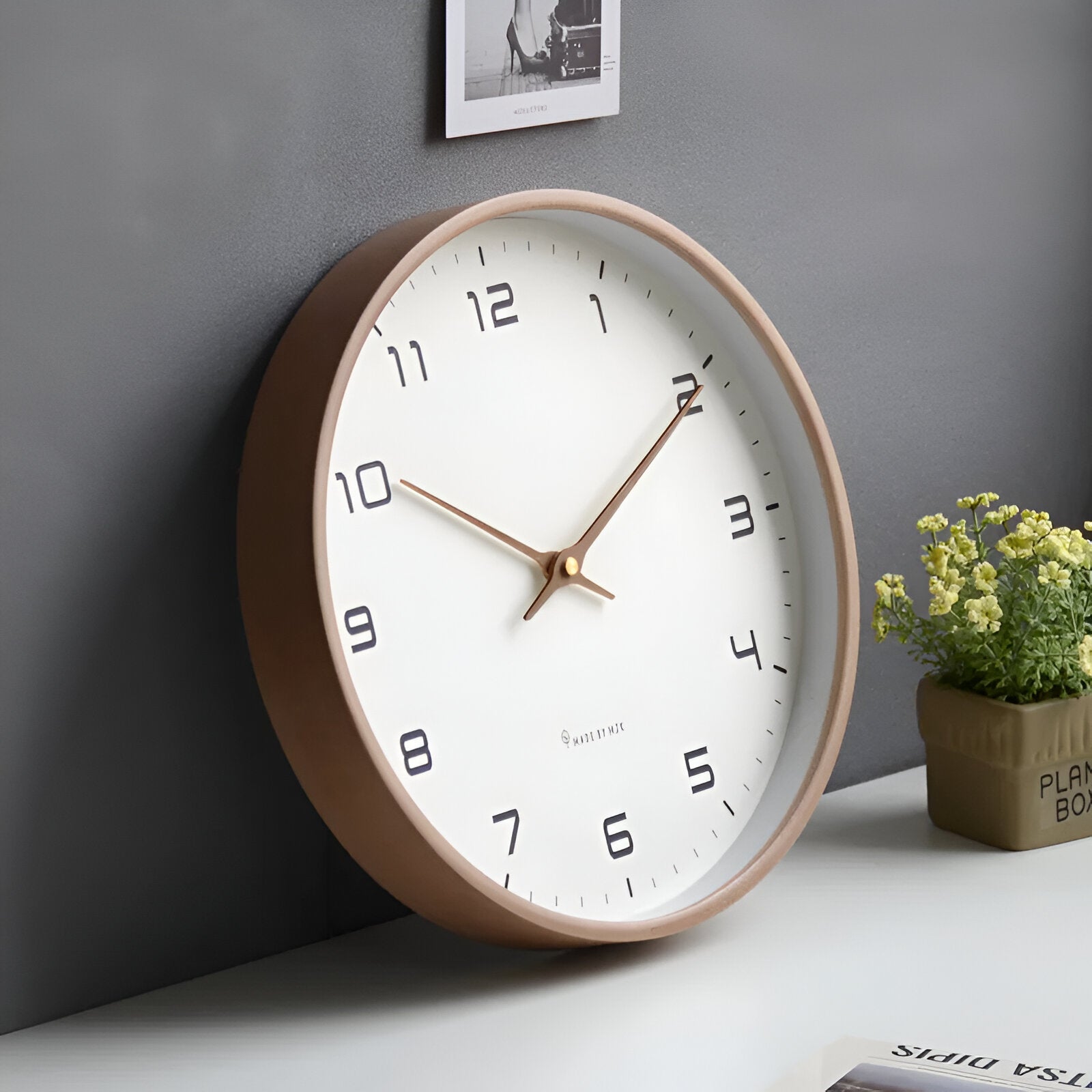 Holz Wanduhr | Moderne Uhr für das Wohnzimmer | Nordic Design Wanduhr | NordUhr